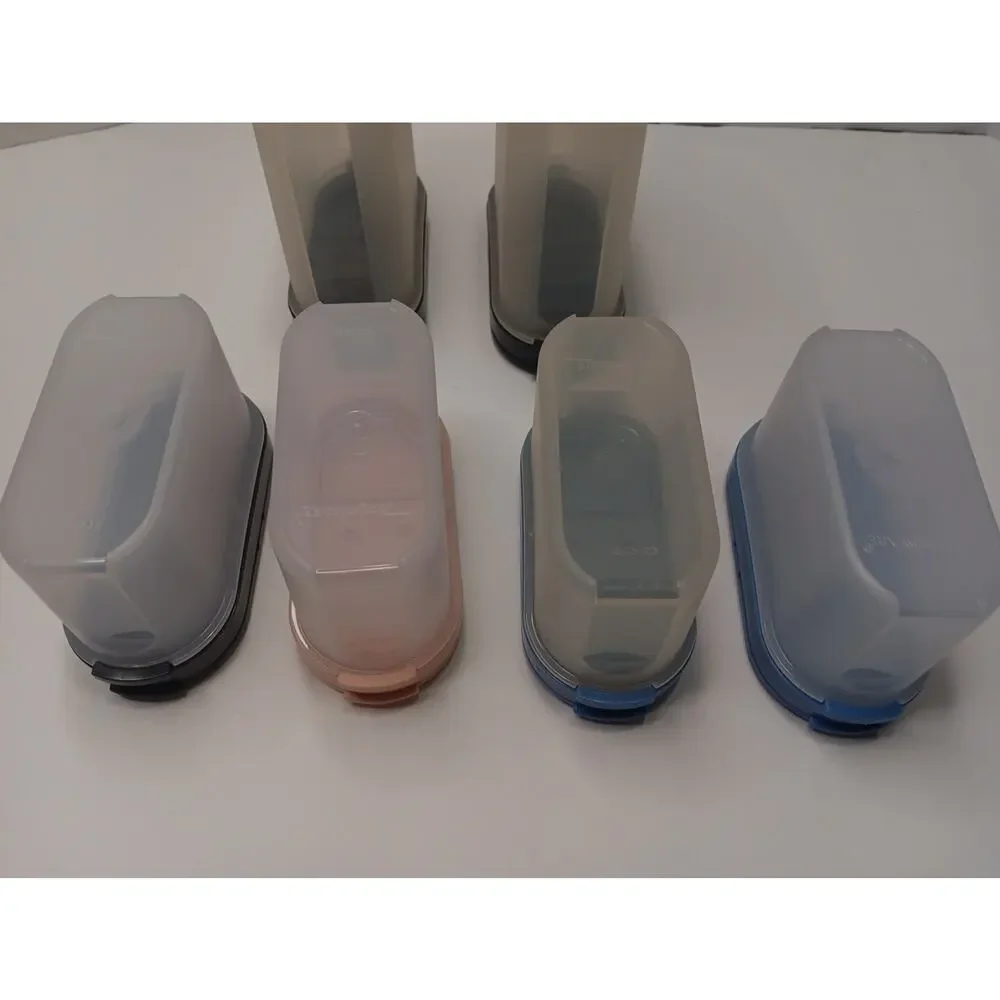 Vintage Tupperware Spice Shakers 6 Mixed Colors Modular Mates